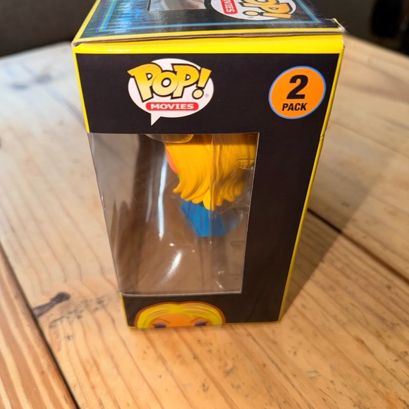 Funko Chucky & Tiffany Vinyl Figures - Orange and Yellow - Picture 3 of 5